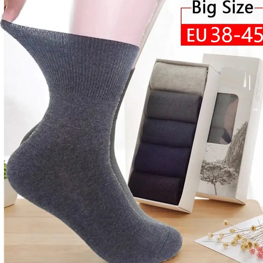 /Lo2 Pairst Diabetic Socks Men Prevent Varicose Veins Socks for Diabetes Hypertensive Patients Cotton Material Big Size43,44,45
